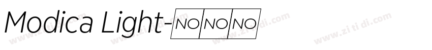 Modica Light字体转换